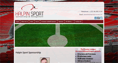 Desktop Screenshot of halpinsportsponsorship.com