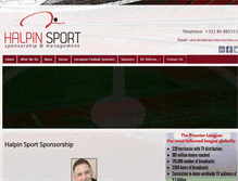 Tablet Screenshot of halpinsportsponsorship.com